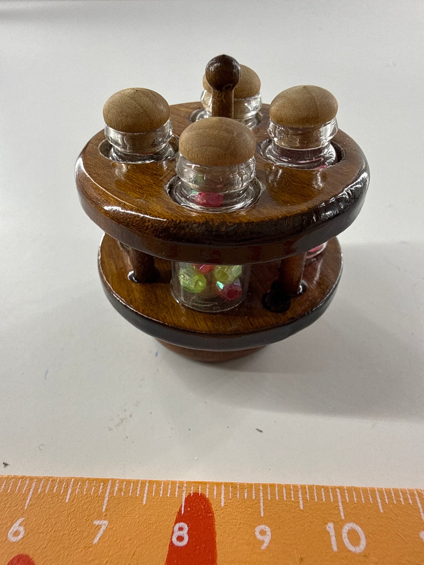 Lily minis-dollhouse Wooden seasoning rack