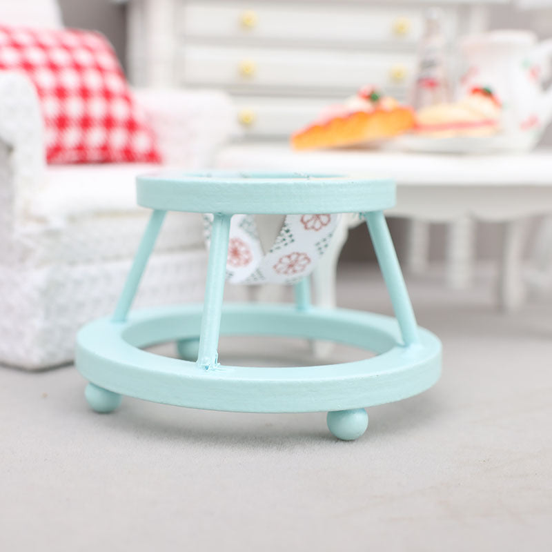 1:12 Mini Dollhouse Furniture – Wooden Walker for Children's Room Miniature Scene Model