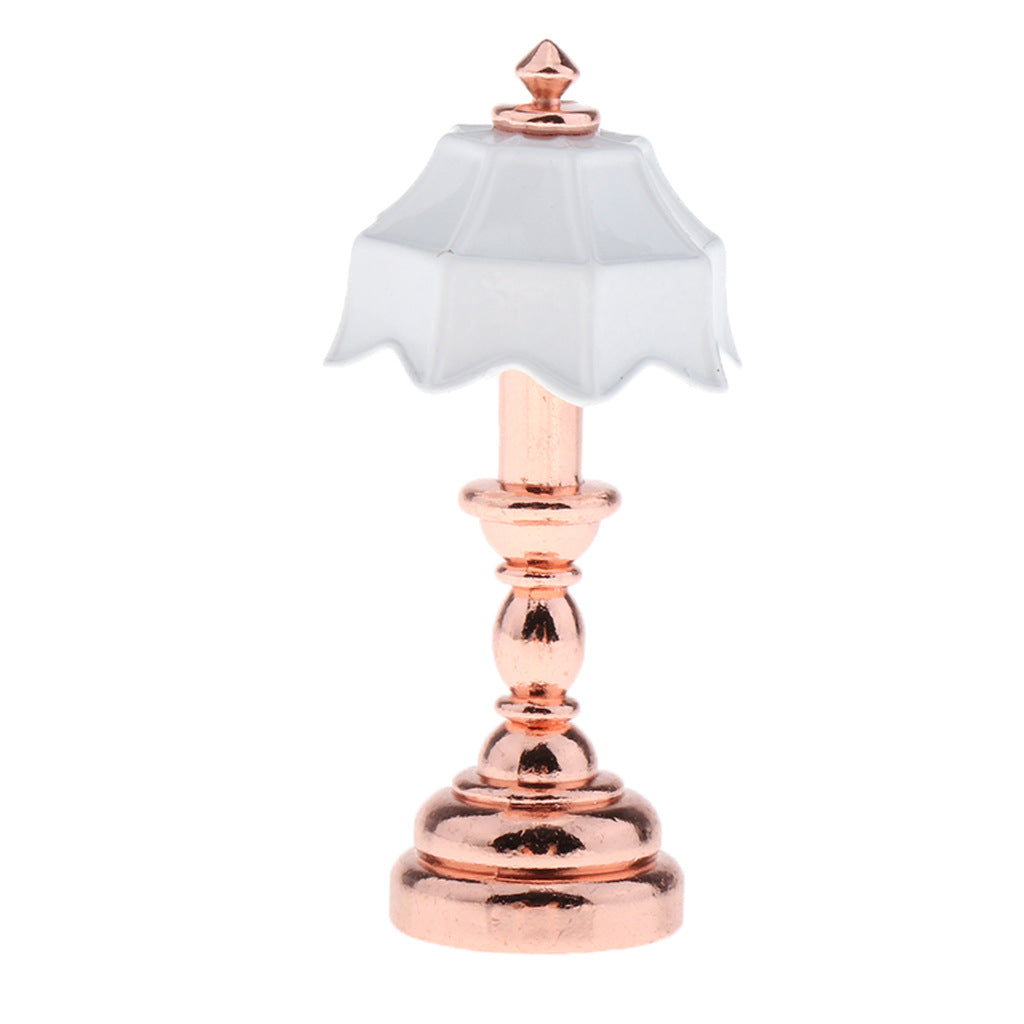 1:12 Dollhouse Metal Table Lamp / Bedside Lamp 2/2