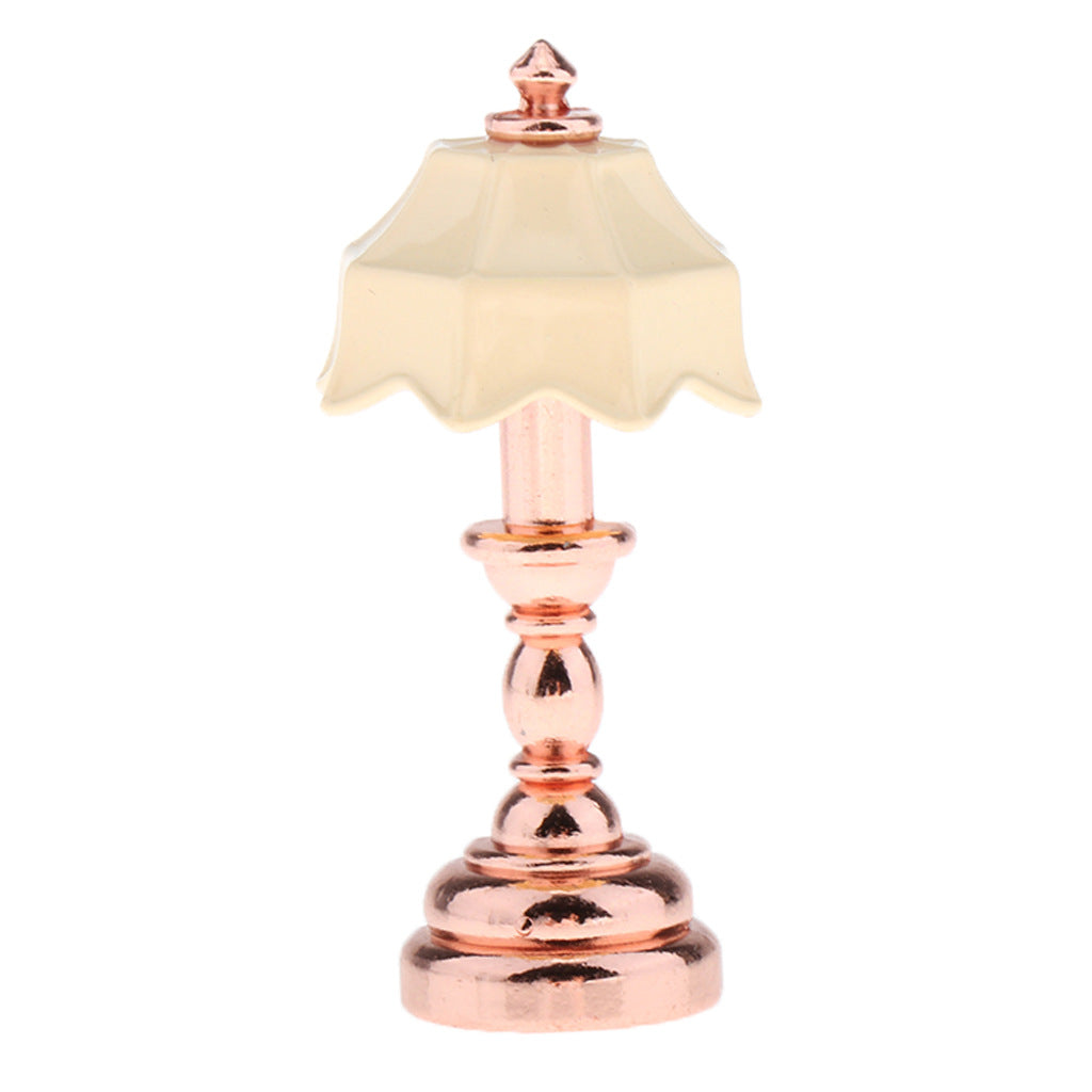 1:12 Dollhouse Metal Table Lamp / Bedside Lamp 2/2