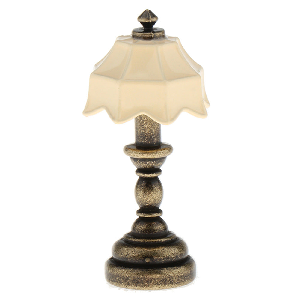 1:12 Dollhouse Metal Table Lamp / Bedside Lamp 2/2