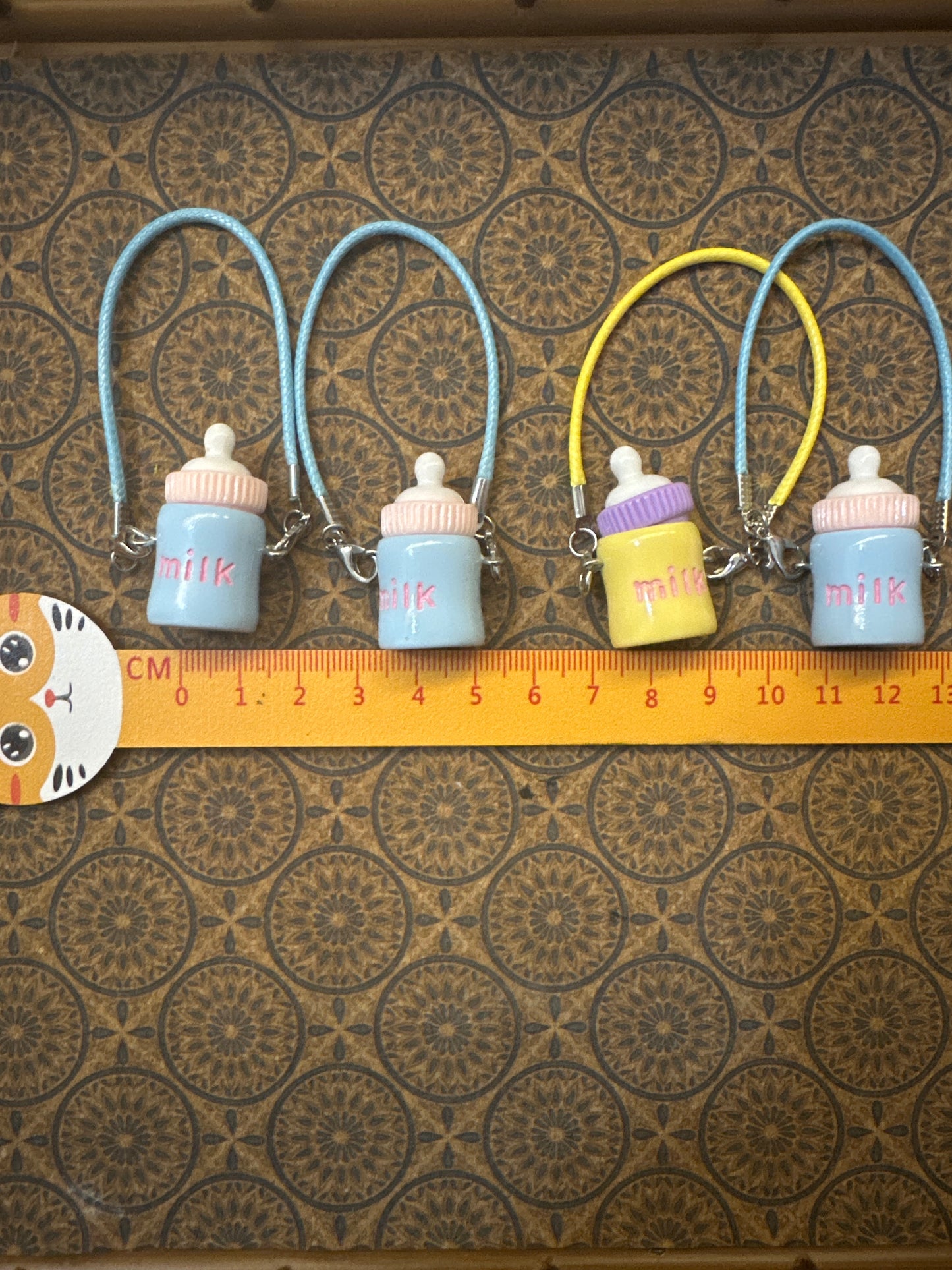 Lily minis-dollhouse miniature Milk bottle 2pcs