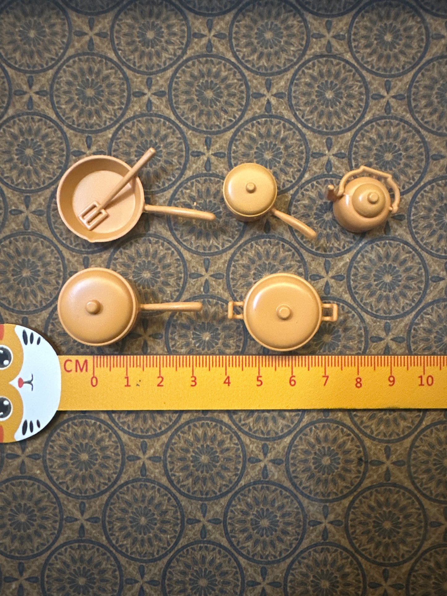 Lily minis-dollhouse miniature Metal kitchenware set 5pcs