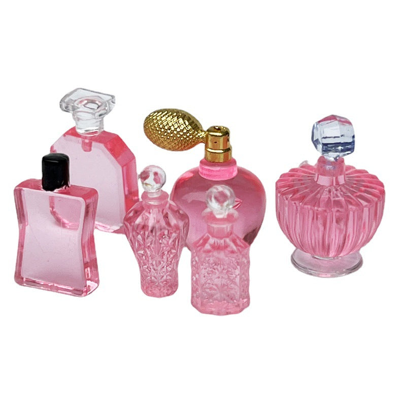 1:12 Dollhouse Perfume Bottle Set – 6 Pieces