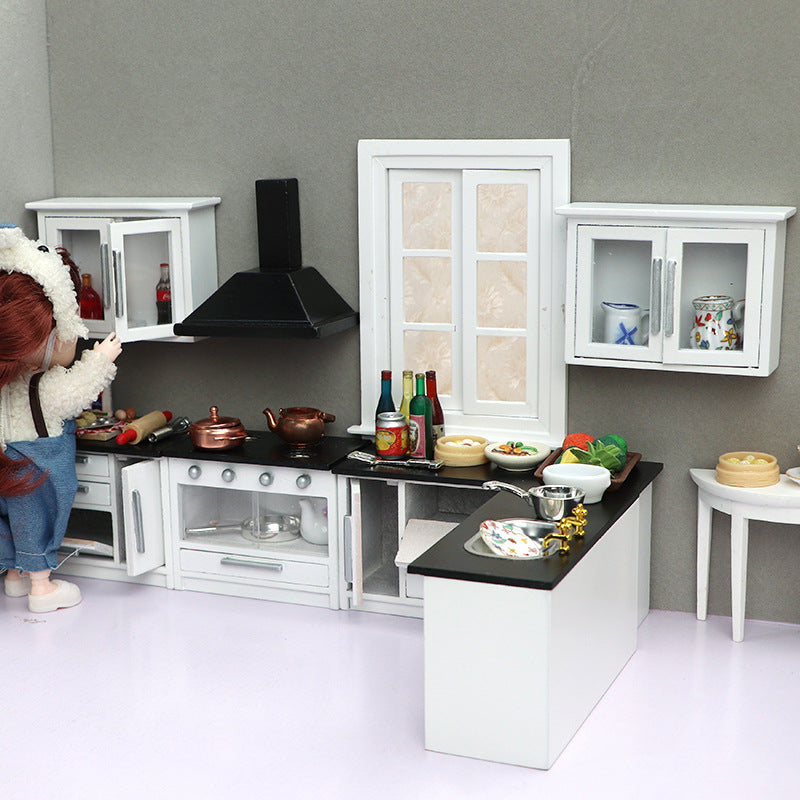 1 Set Simulated Kitchen Utensils Tiny Kitchen Furniture Mini Furniture Ornament Mini House Ornament Mini Kitchenette Miniature Gas Stove Doll House Kitchen Mini Kitchen Accessory