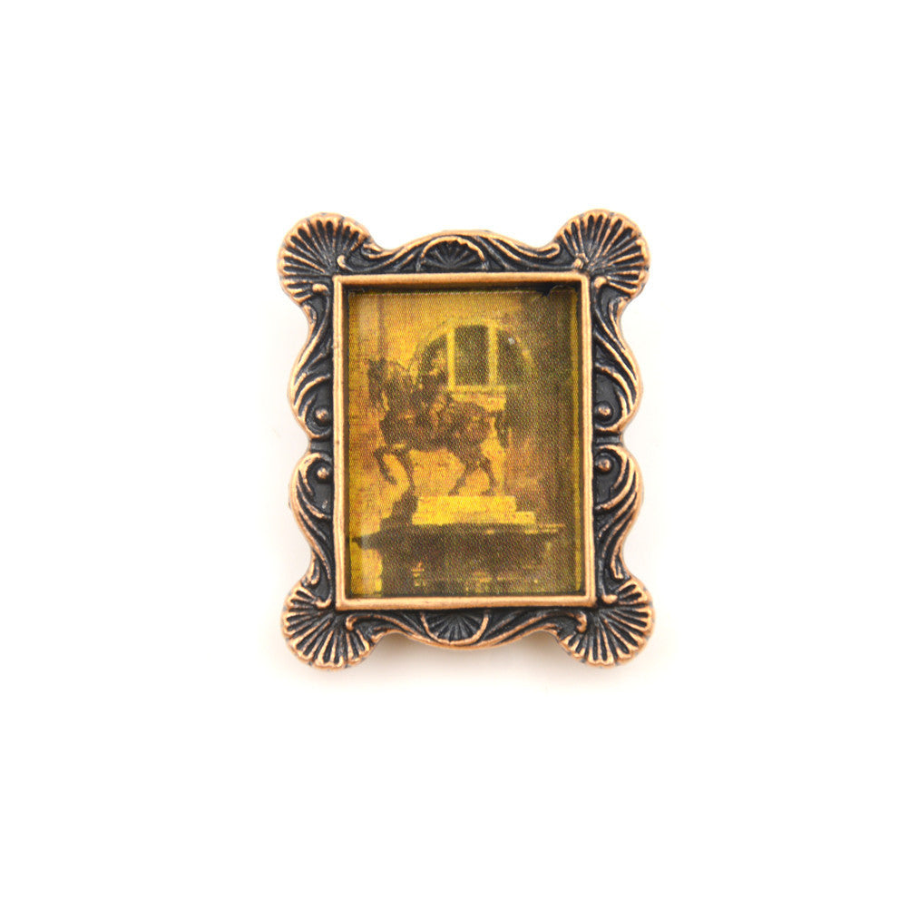 1:12 Dollhouse Gold Portrait Painting Frame