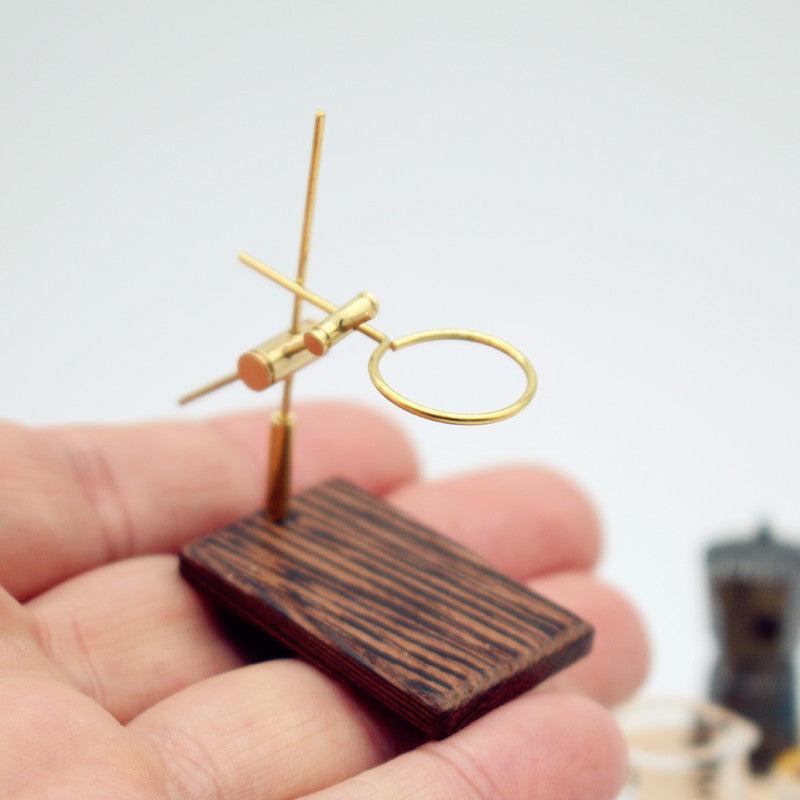 Dollhouse Mini Hand Punch Coffee Shelf Glass Pot Miniature Living Room And Kitchen Scene Model Accessories