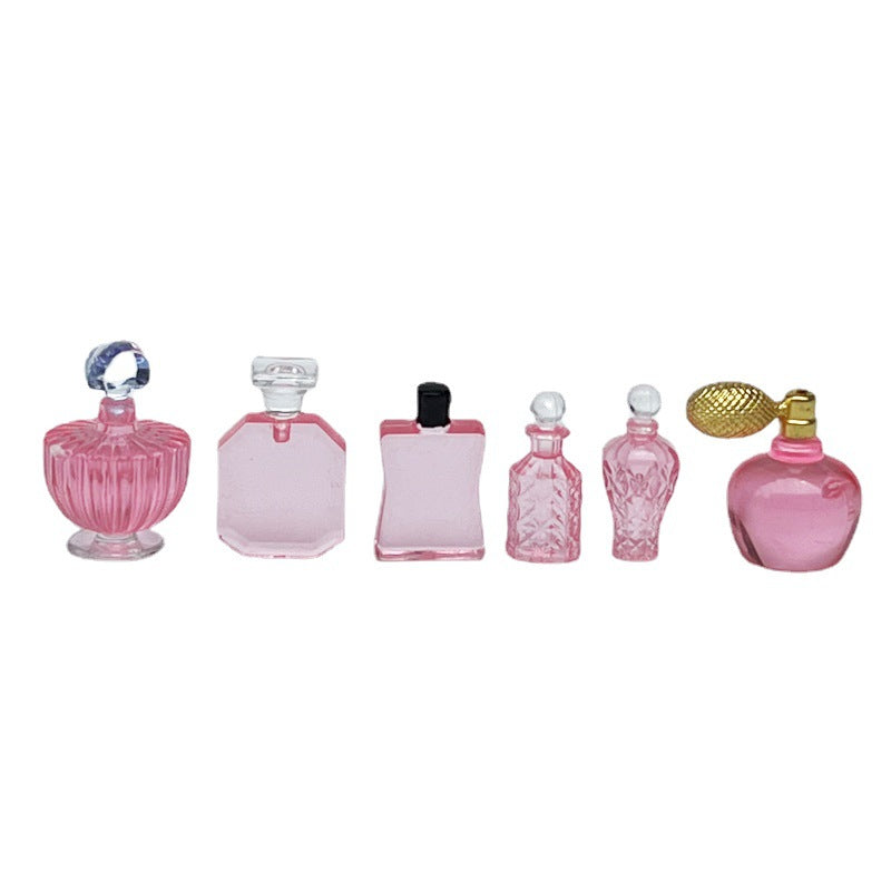 1:12 Dollhouse Perfume Bottle Set – 6 Pieces