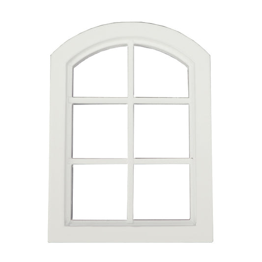 1:12 Dollhouse Miniature Furniture Model – White Arched Six-Grid Window