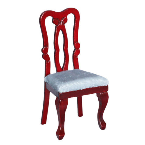 1:12 Dollhouse Miniature Furniture Vintage Red Wood Chair