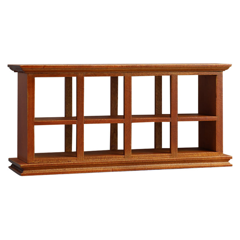 1:12 Mini Dollhouse Furniture – Bakery Display Cabinet with Grid Storage for Miniature Shop Scenes