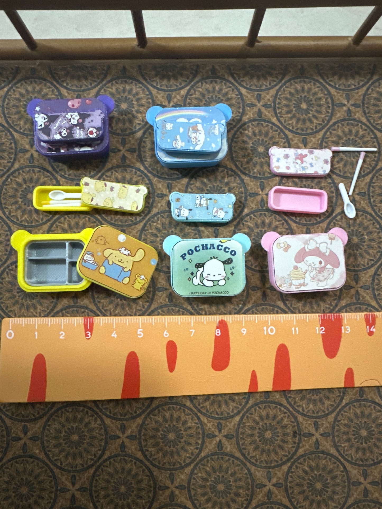 Lily minis-dollhouse miniature Bento box