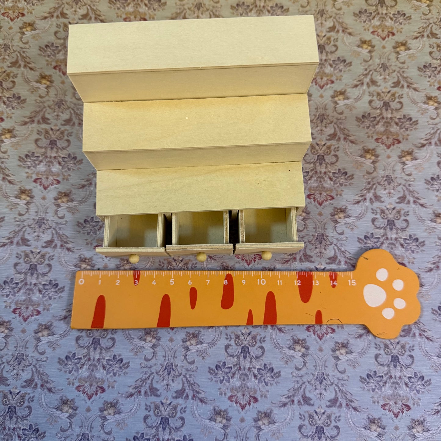 Lily minis-dollhouse miniature stairs cabinet