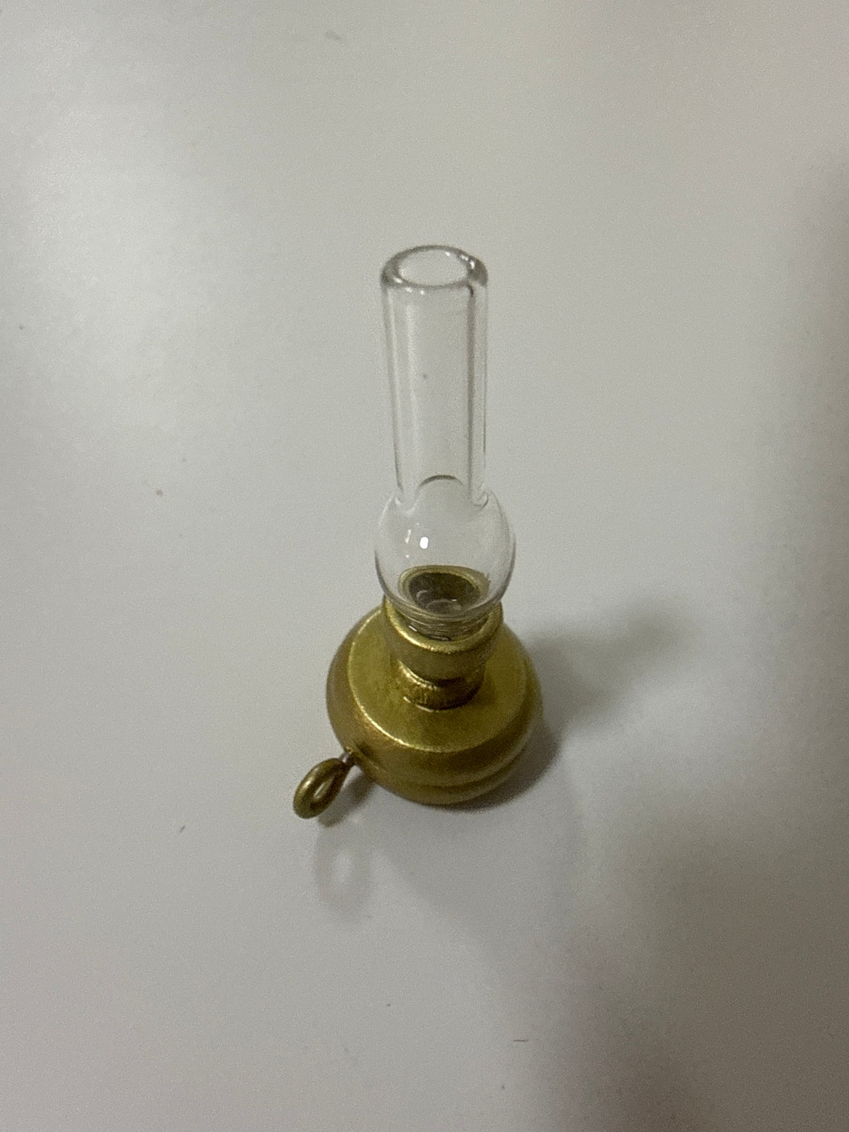 Lily minis-dollhouse Glass candlestick