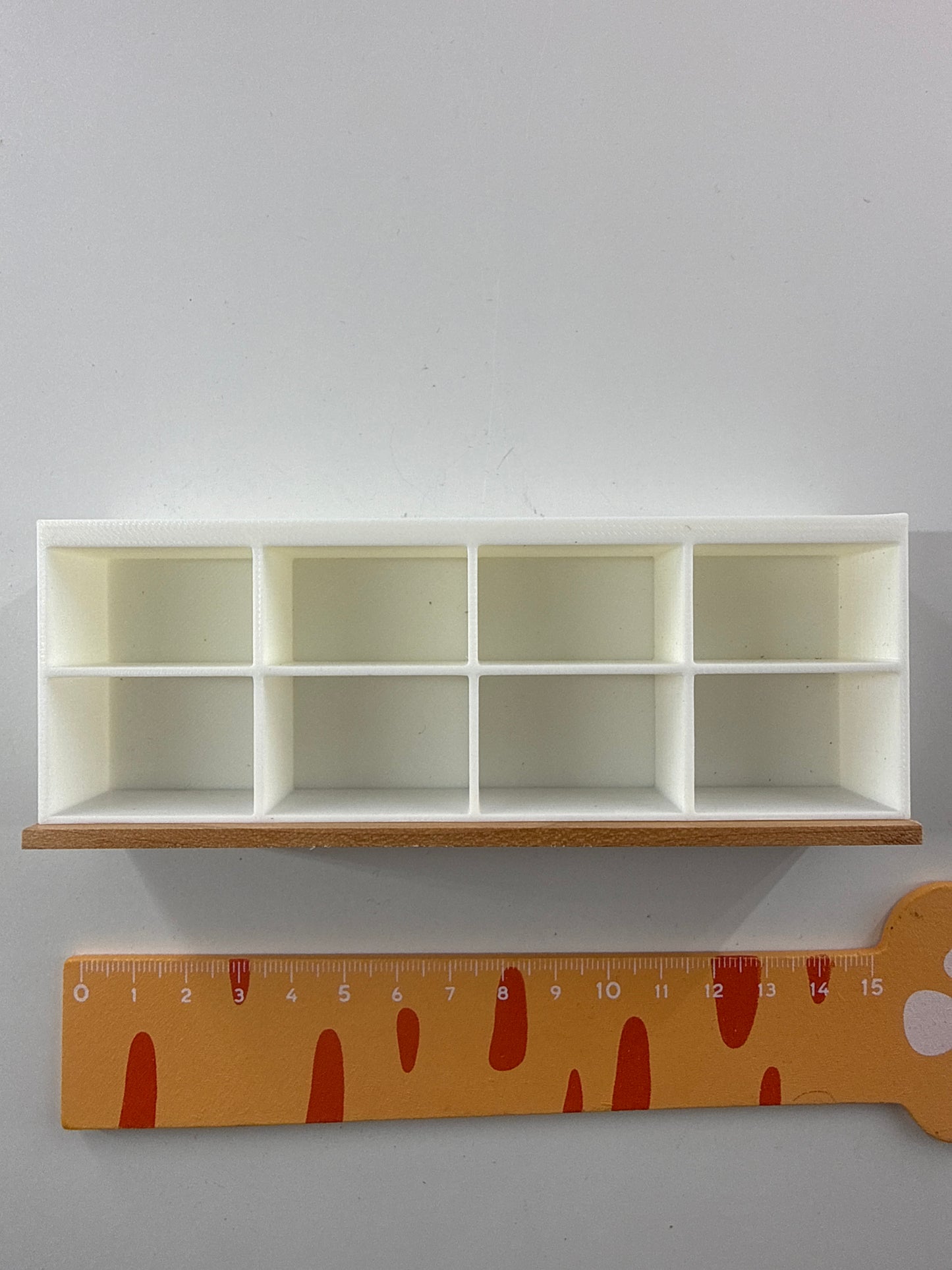 Lily minis-dollhouse Cherry wood TV cabinet