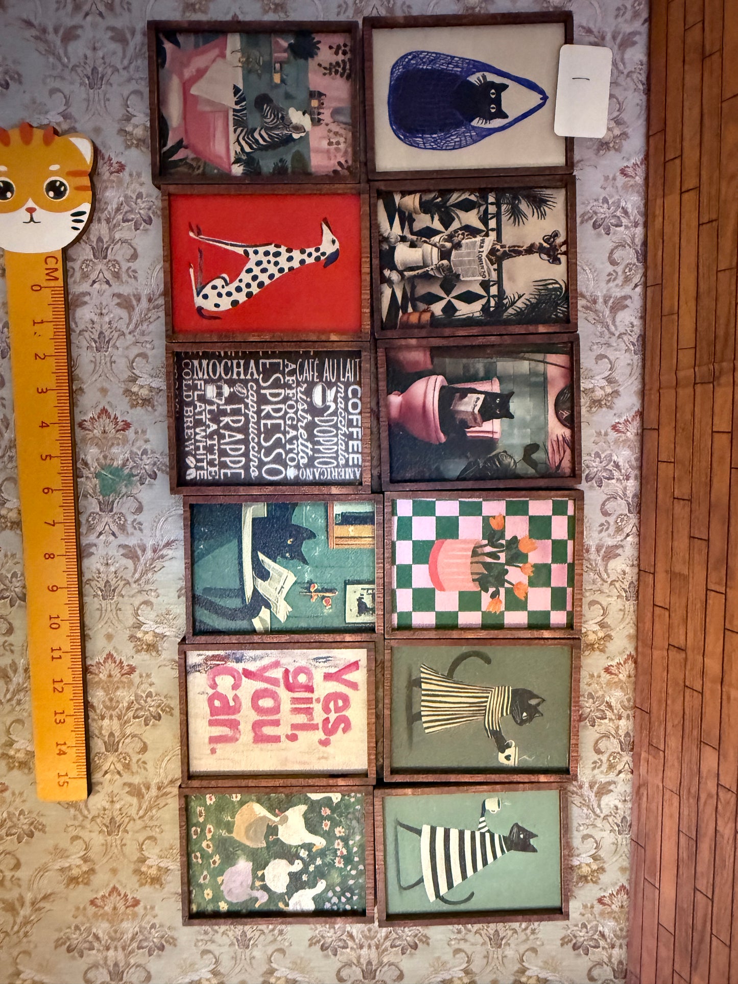 Lily minis-dollhouse miniature vintage wooden pairing