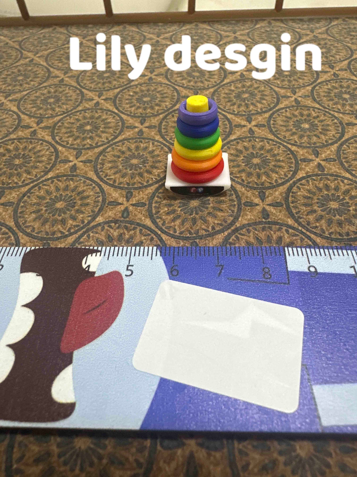 Lily minis-dollhouse miniature stacking ring