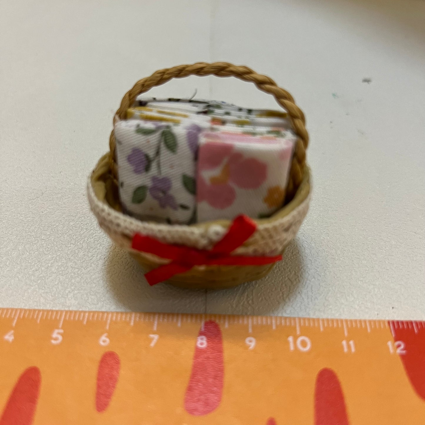Lily minis-dollhouse miniature sewing basket