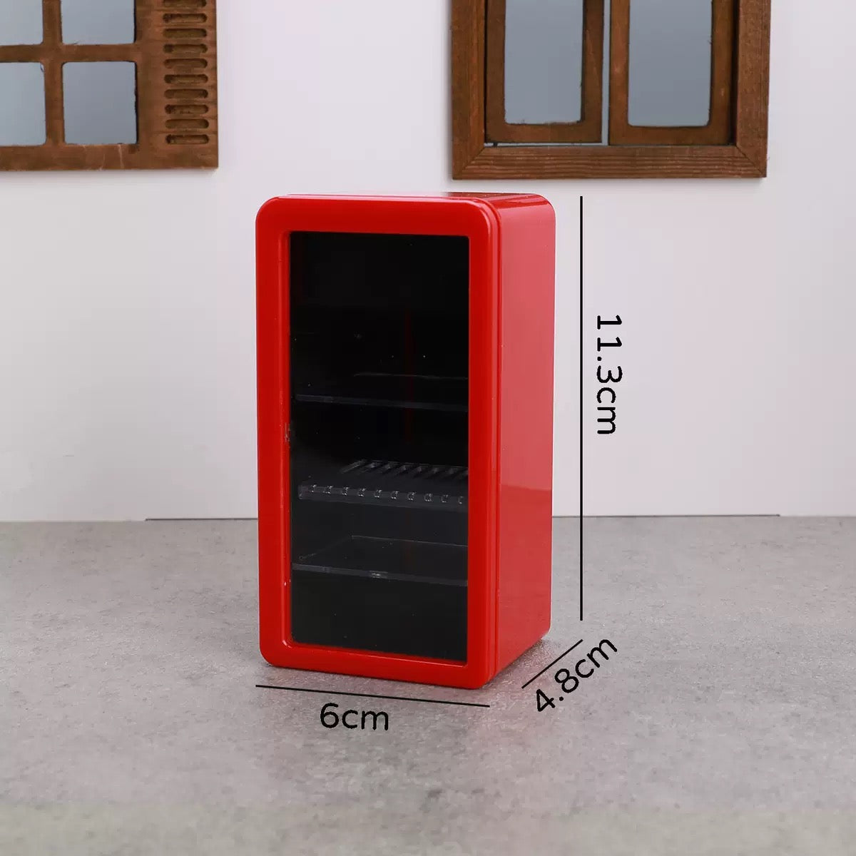 Lily minis-dollhouse miniature Refrigerator(Can be bright)