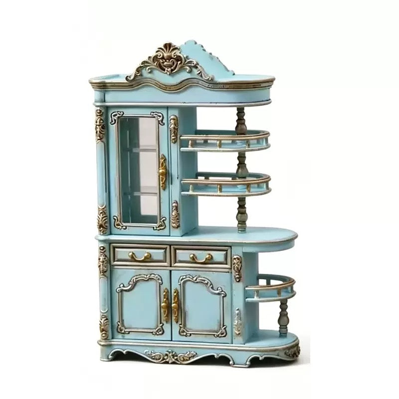 Lily minis-dollhouse Double-sided folding screen cabinet
