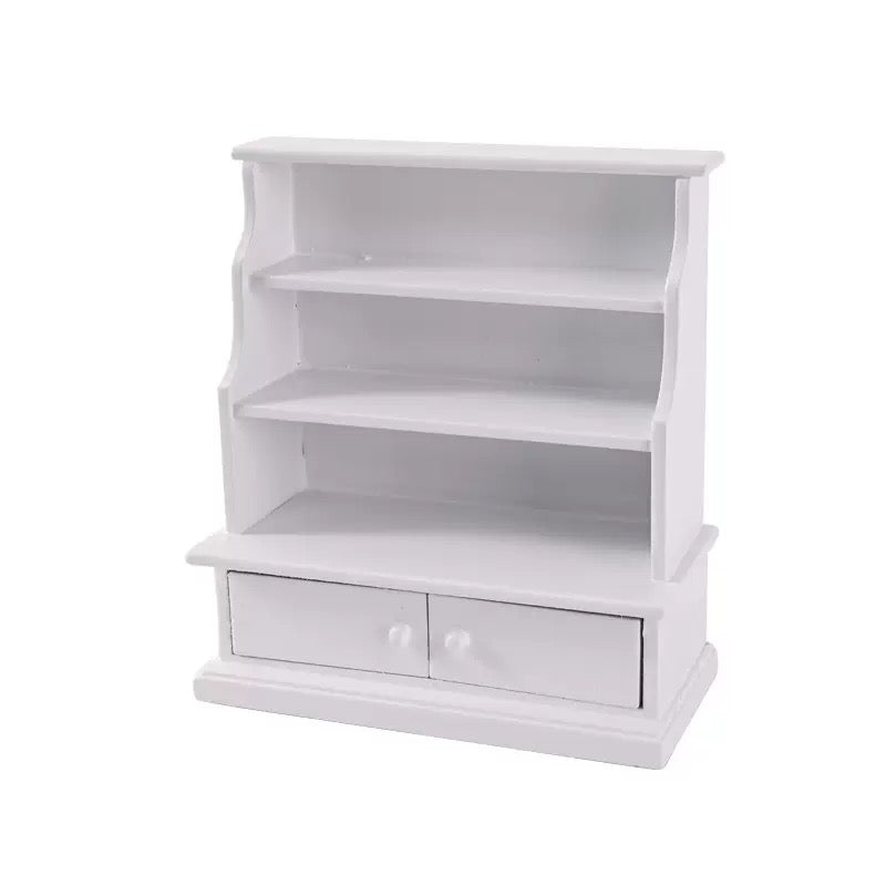 Lily minis-dollhouse Wooden furniture storage rack