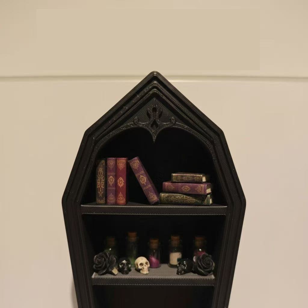 Lily minis-dollhouse Gothic Bookshelf