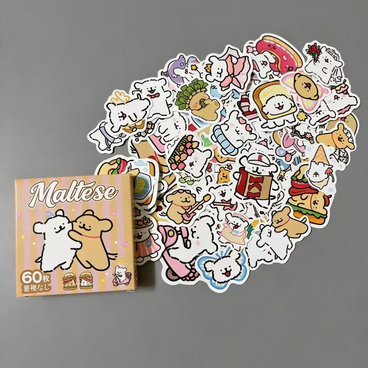 Lily_Cute Cartoon Anime Waterproof Sticker Pack - 60pcs