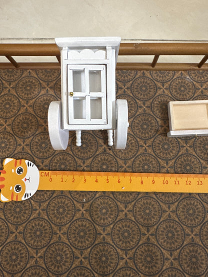 Lily minis-dollhouse miniature  Wooden dining car