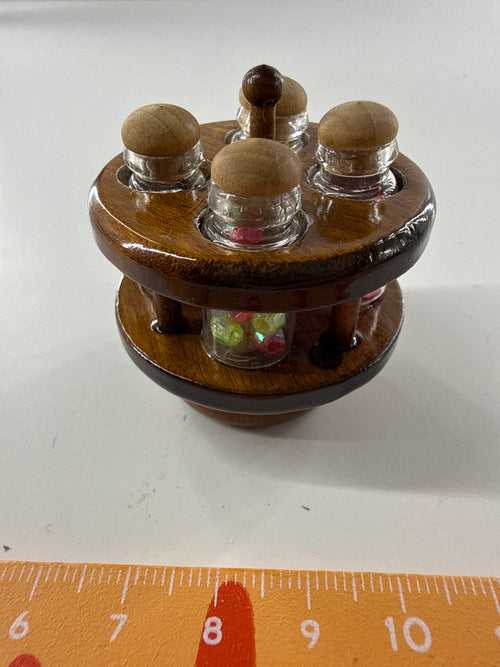 Lily minis-dollhouse Wooden seasoning rack