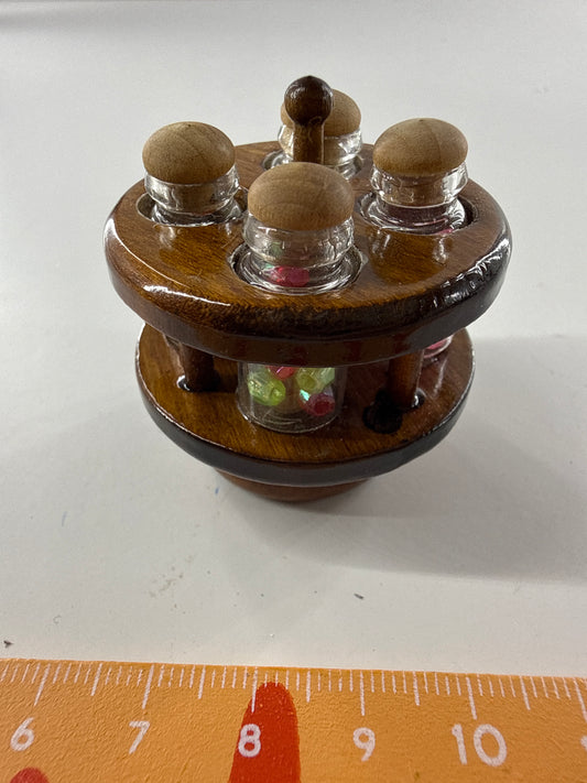 Lily minis-dollhouse Wooden seasoning rack