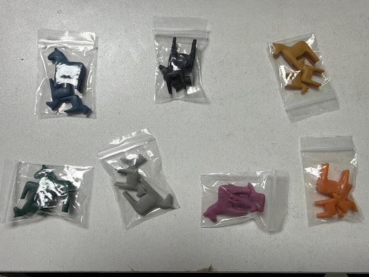 Lily minis-dollhouse Horse 3pcs Random styles
