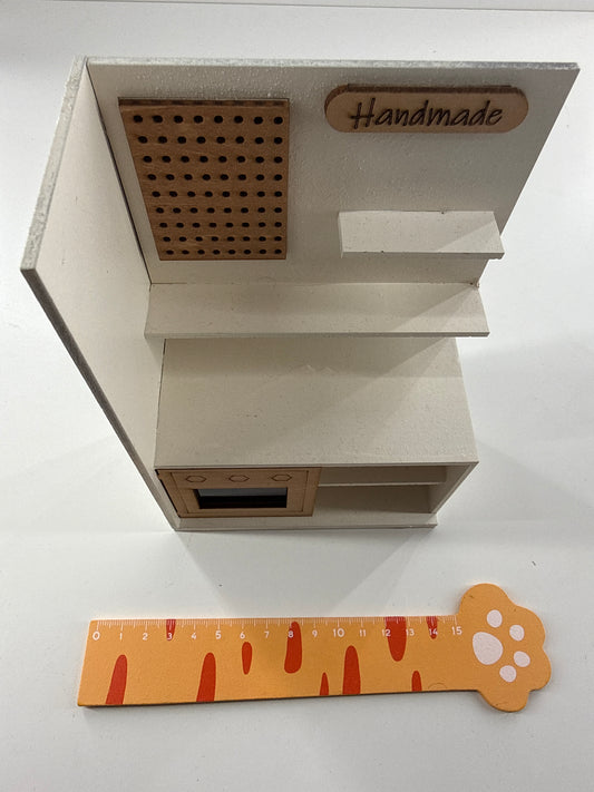 Lily minis-dollhouse Wooden kitchen cabinet