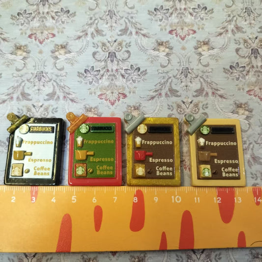 Lily minis Miniature ST Coffee Menu for Dollhouse $2 4pcs