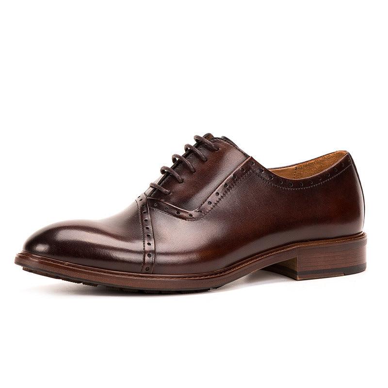 Men's Leather Lace-up Oxford Shoes