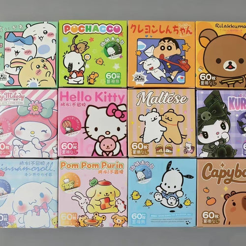 Lily_Cute Cartoon Anime Waterproof Sticker Pack - 60pcs