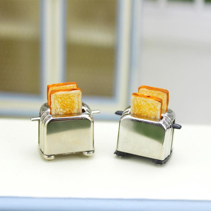 Miniature Candy Toy Kitchen Small Cloth Dollhouse Accessories Mini Breakfast Bread Maker