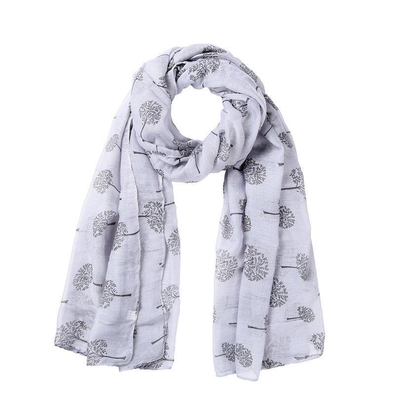 Women's Temperament Fashion Lucky Tree Print Scarf Shawl