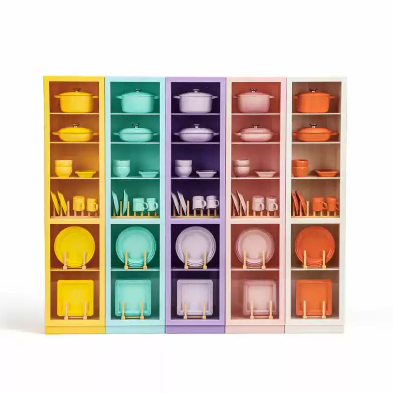 6-layer sideboard miniature simulation model Long cabinet Kitchen utensil cabinet