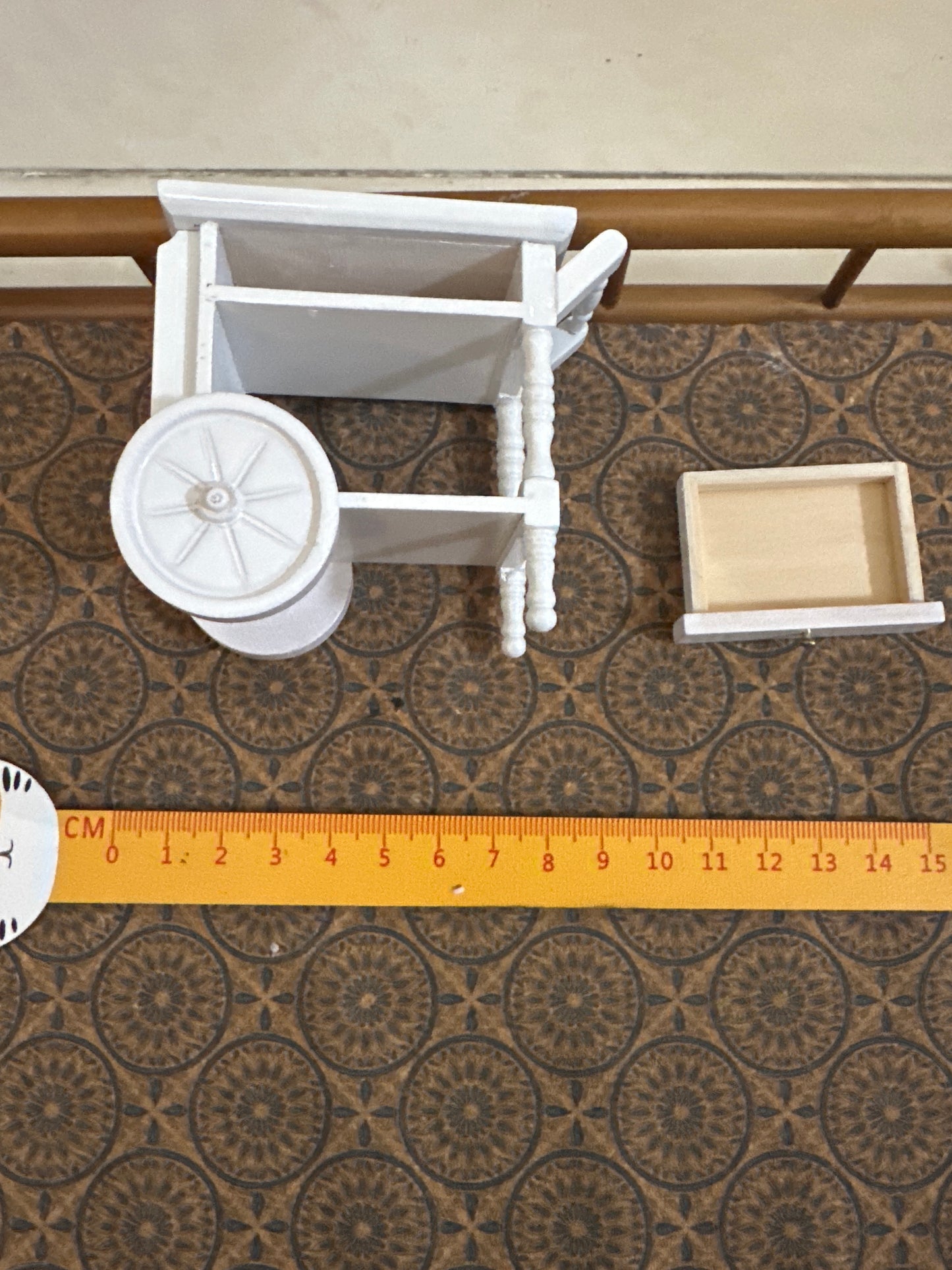 Lily minis-dollhouse miniature  Wooden dining car