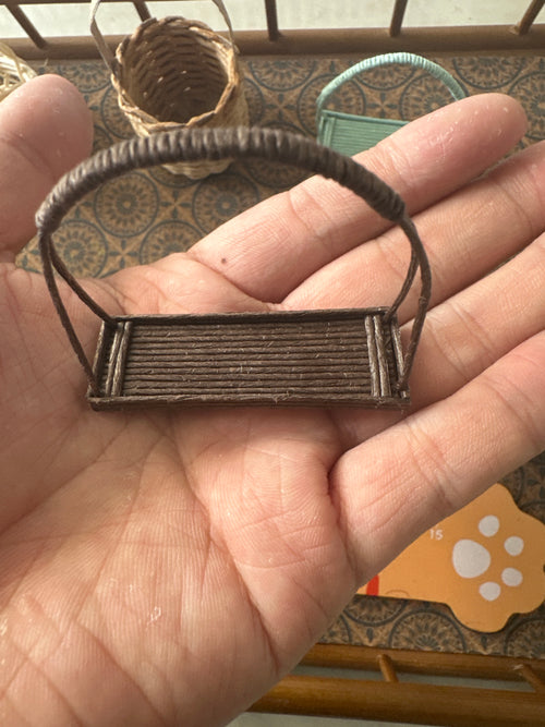 Lily minis-dollhouse miniature Basket