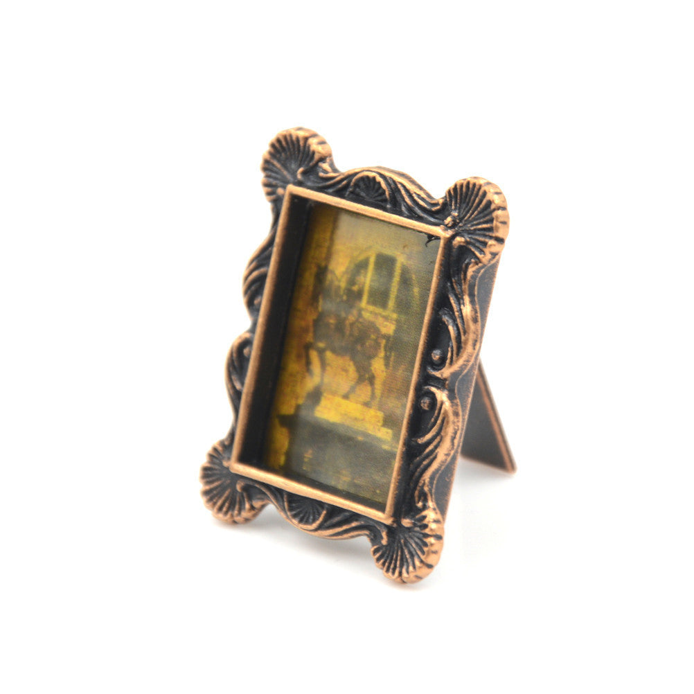 1:12 Dollhouse Gold Portrait Painting Frame
