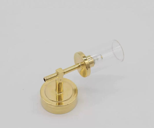 Lily minis-dollhouse Transparent glass cylindrical wall lamp