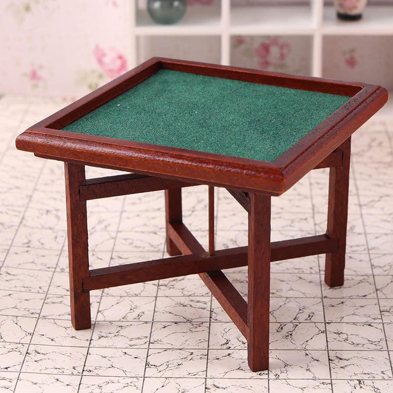Miniature Candy Toy Mahjong Table Chair Mini Model 112 Points Ob11 Classic Red Stool