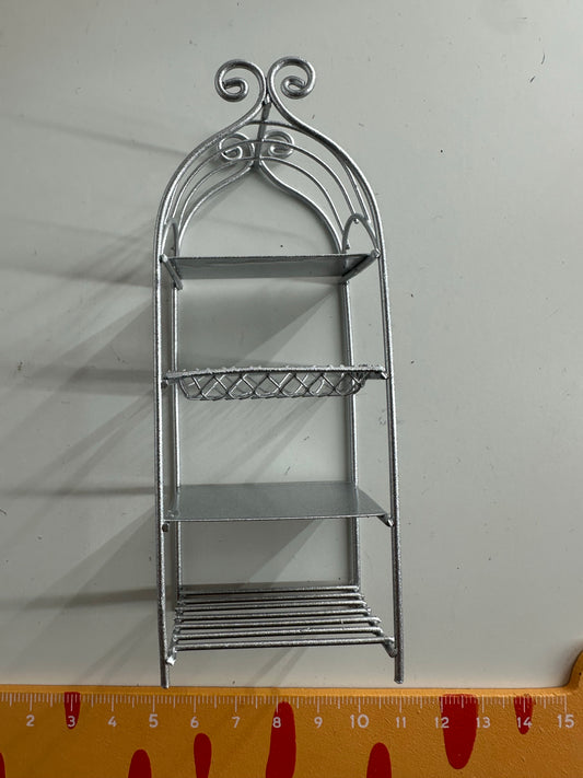 Lily minis-dollhouse Silver shelf