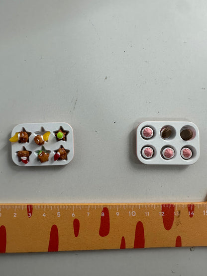 Lily minis-dollhouse  Baking small cake mold set