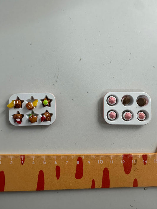 Lily minis-dollhouse  Baking small cake mold set