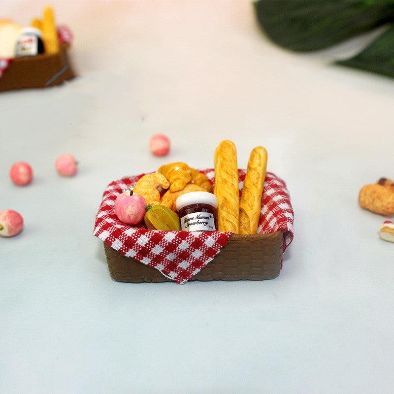 Miniature Food Play Mini Bread Basket