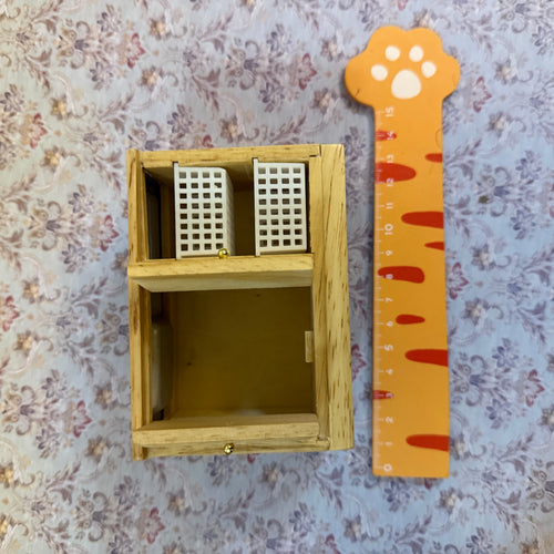 Lily minis-dollhouse miniature kitchen cabinet