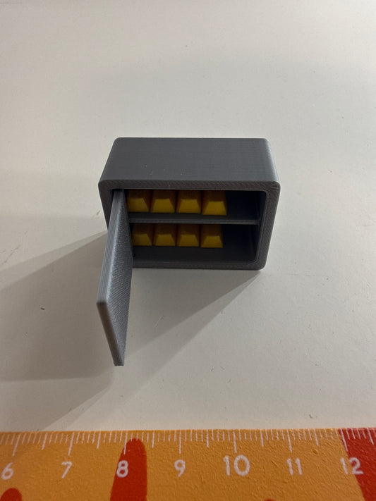 Lily minis-dollhouse Gold bar safe