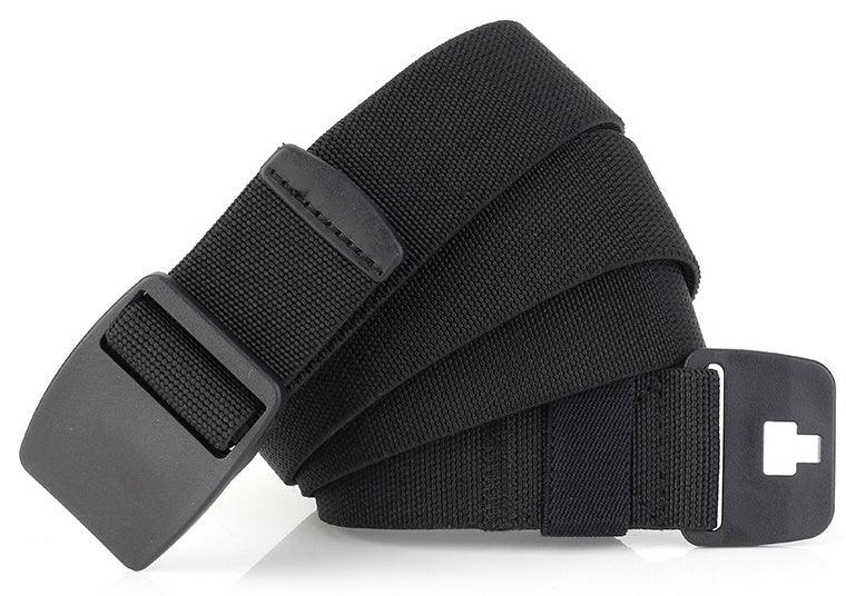 Elastic Belt Donefu Plastic Steel Pom Buckle Casual All-Match Belt